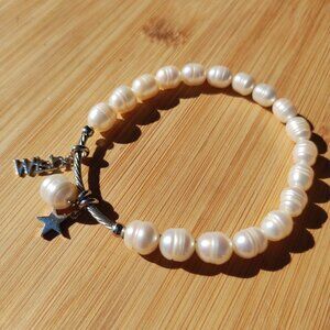 Honora INSPIRATIONAL Wish Freshwater Pearl 925 Sterling Silver star wish charm